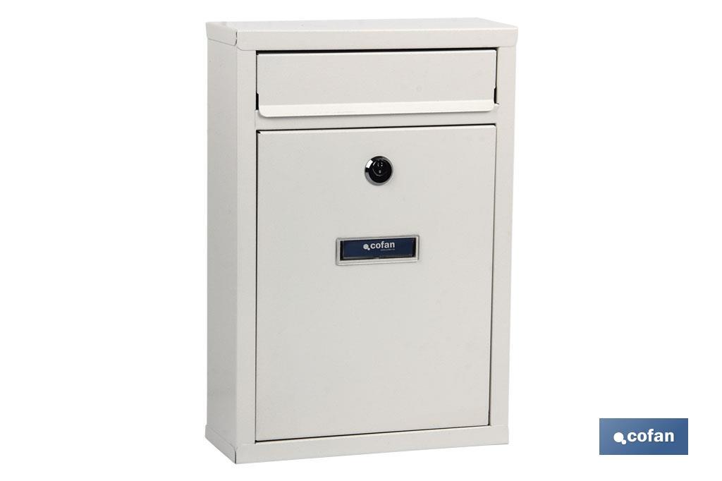 BUZÓN CORREO EXTERIOR BLANCO MODELO LETTER 320x215x85mm