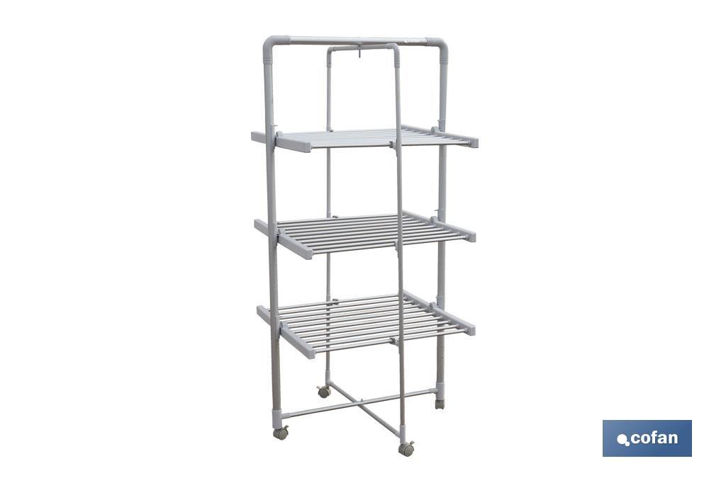 TENDEDERO ELECTRICO DE TORRE 300W CABLE 2 M MEDIDAS 73 X 68 X 1,48 M