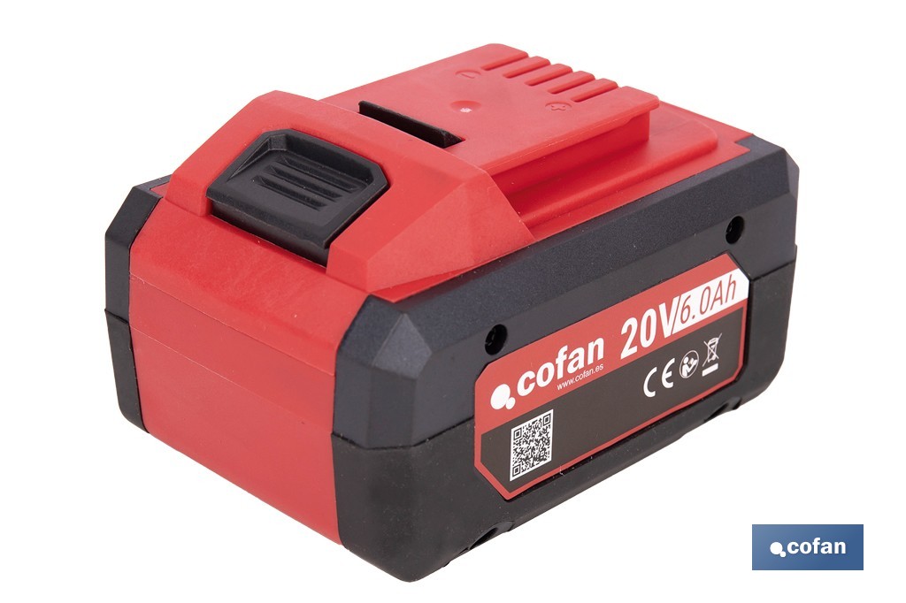 BATERÍA RECARGABLE Li-ion 20 V 6.0Ah