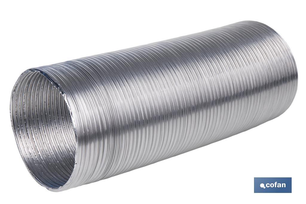 TUBO FLEXIBLE SEMIRRÍGIDO ALUMINIO Ø150 MM X 1,5 M