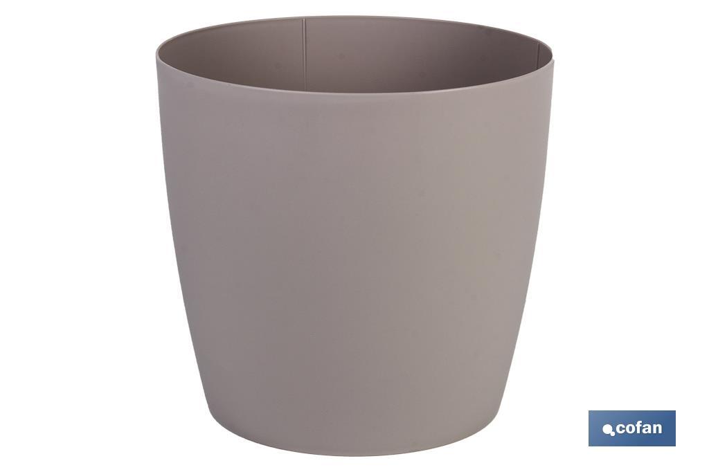 MACETA CAMELIA COLOR CREMA 30X28CM