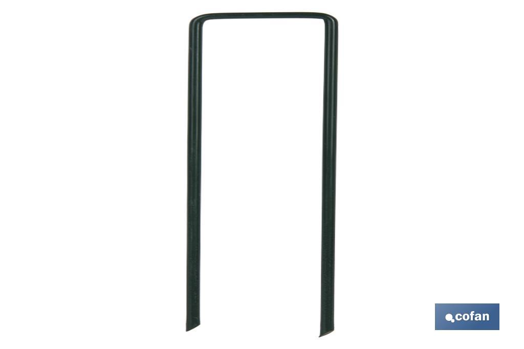 PACK 10 GRAPAS EN U 15 CMS PARA CESPED ARTIFICIAL PACK 10 GRAPAS EN U 15 CMS PARA CESPED ARTIFICIAL