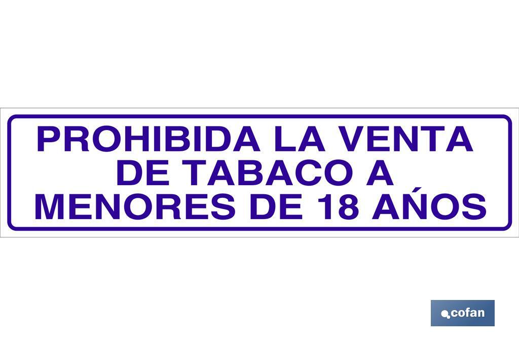 Prohibida la venta de tabaco a menores de 18 años