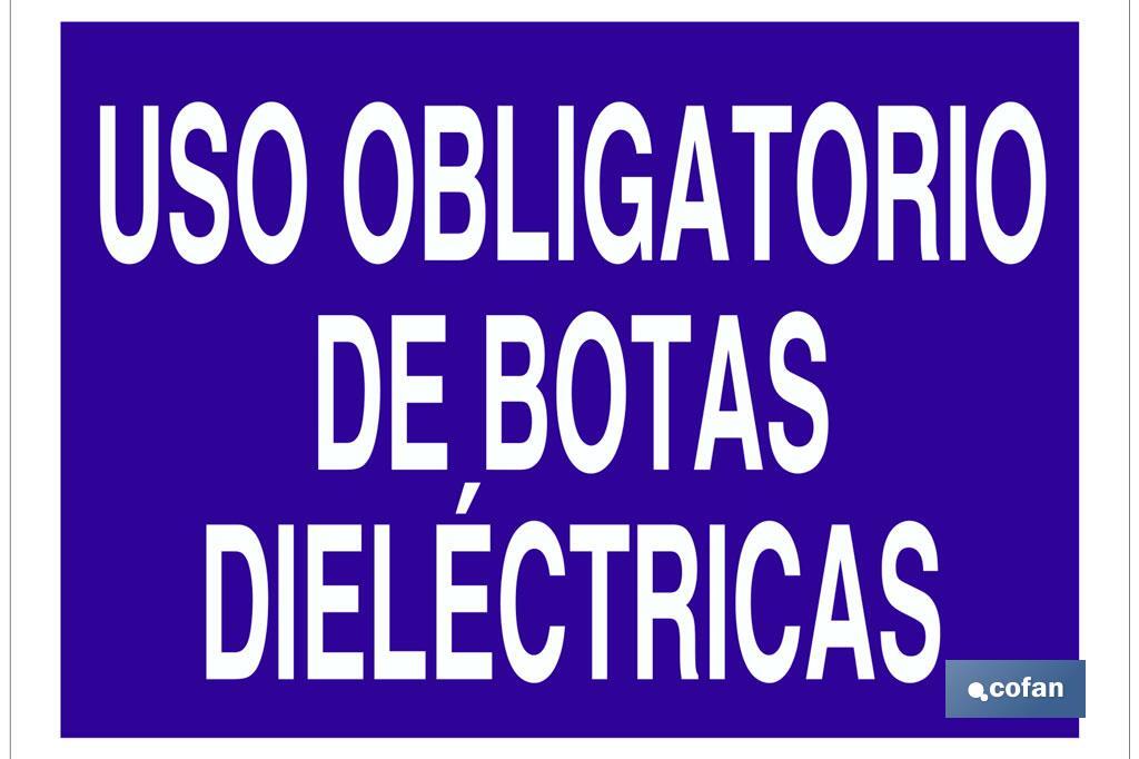 Uso obligatorio de botas dieléctricas