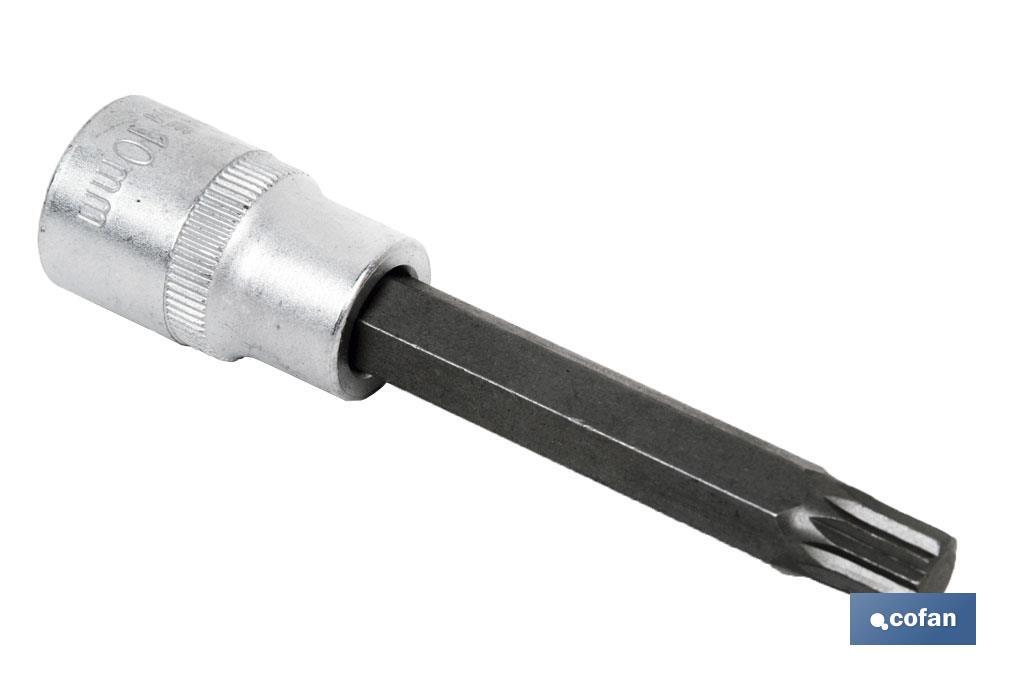 Vaso 1/2 punta extra larga 65mm Torx