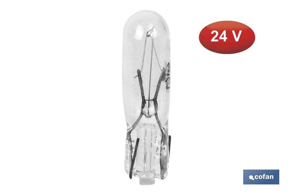 Lámpara sin casquillo W1,2 - T5 (W2X4,6d) 24 V