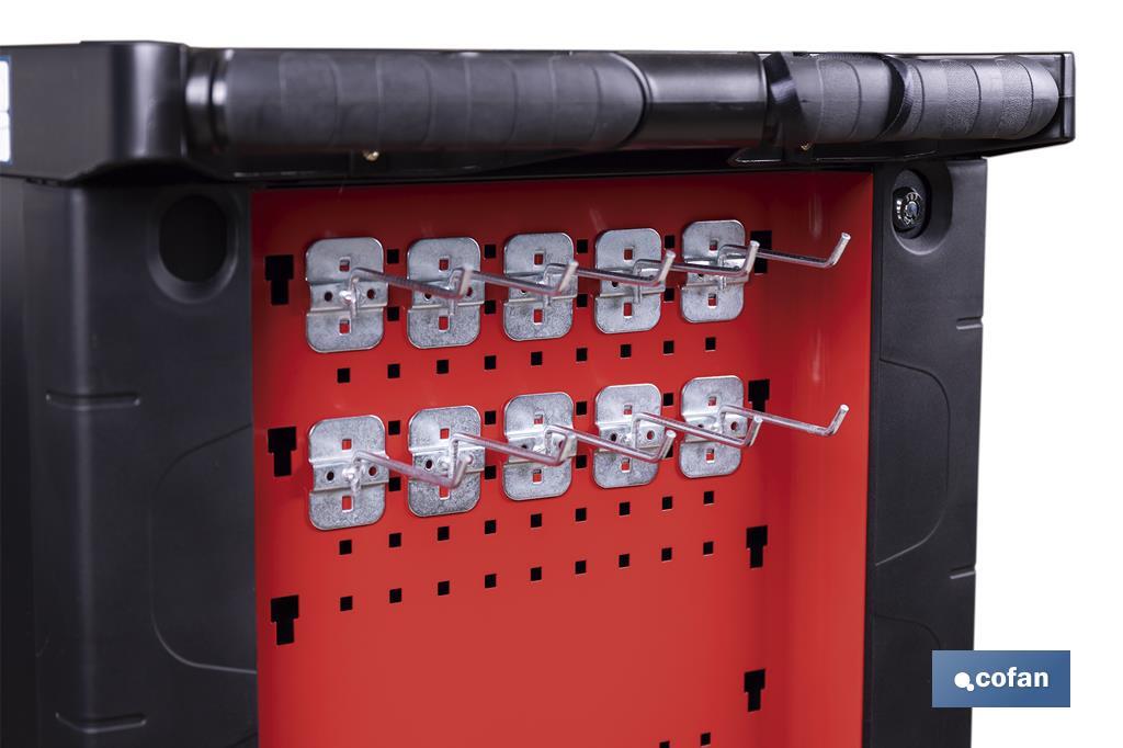 Pack de 10 ganchos para carro de herramientas Modelo Security