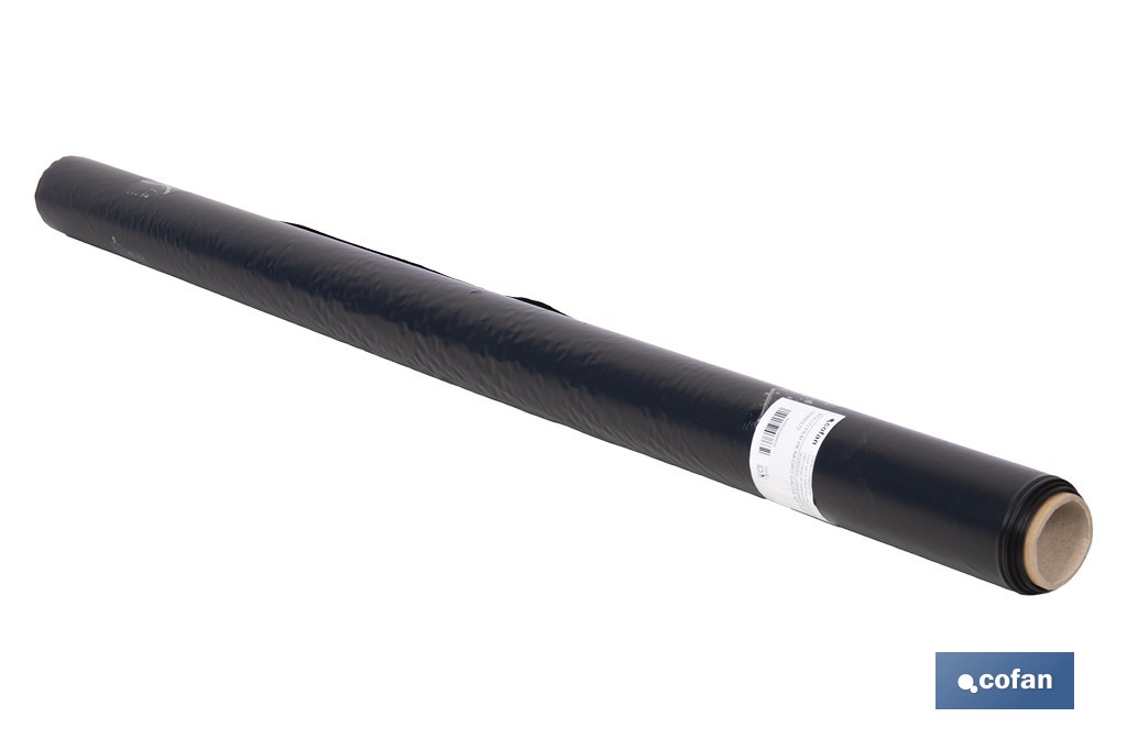 Rollo de film negro | Material: polietileno | Galga 400 | Grosor: 100 micras | Protección de embalajes | Disponible en diferent