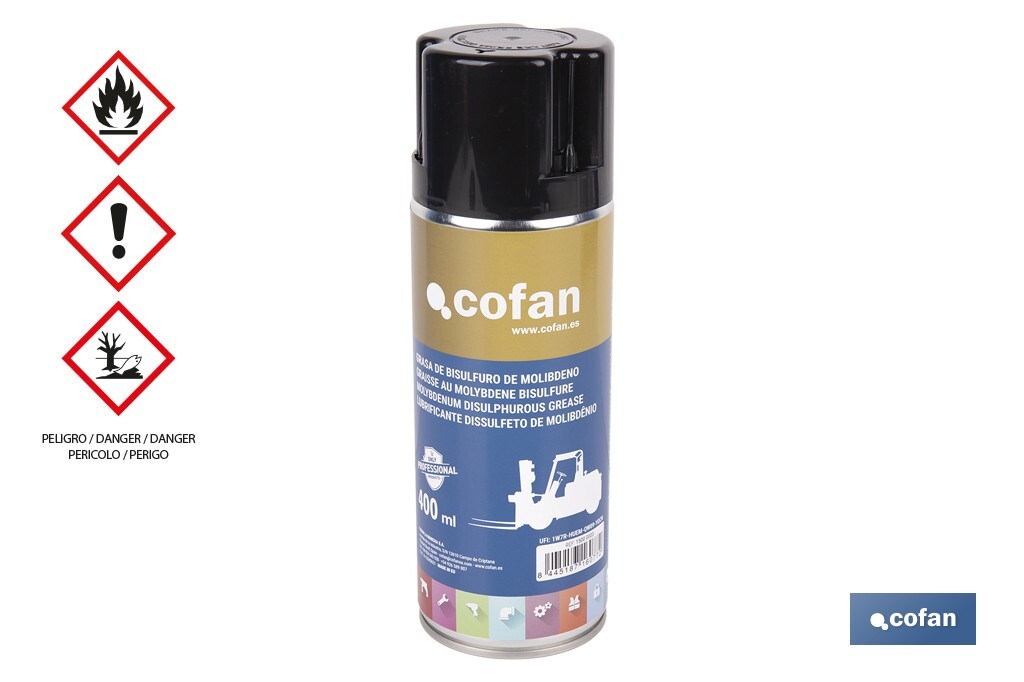 Grasa con bisulfuro de molibdeno de 400 ml | Lubricante multiuso de extrema presión