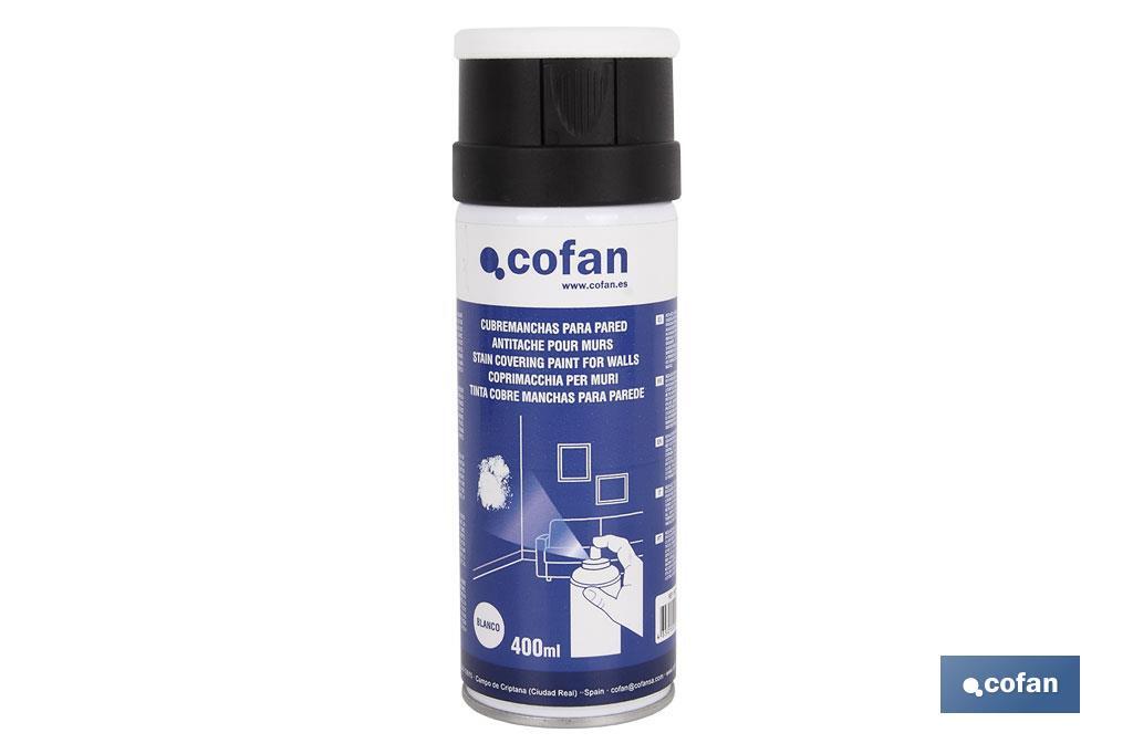 Cubremanchas en spray para Pared Color Blanco 400ml
