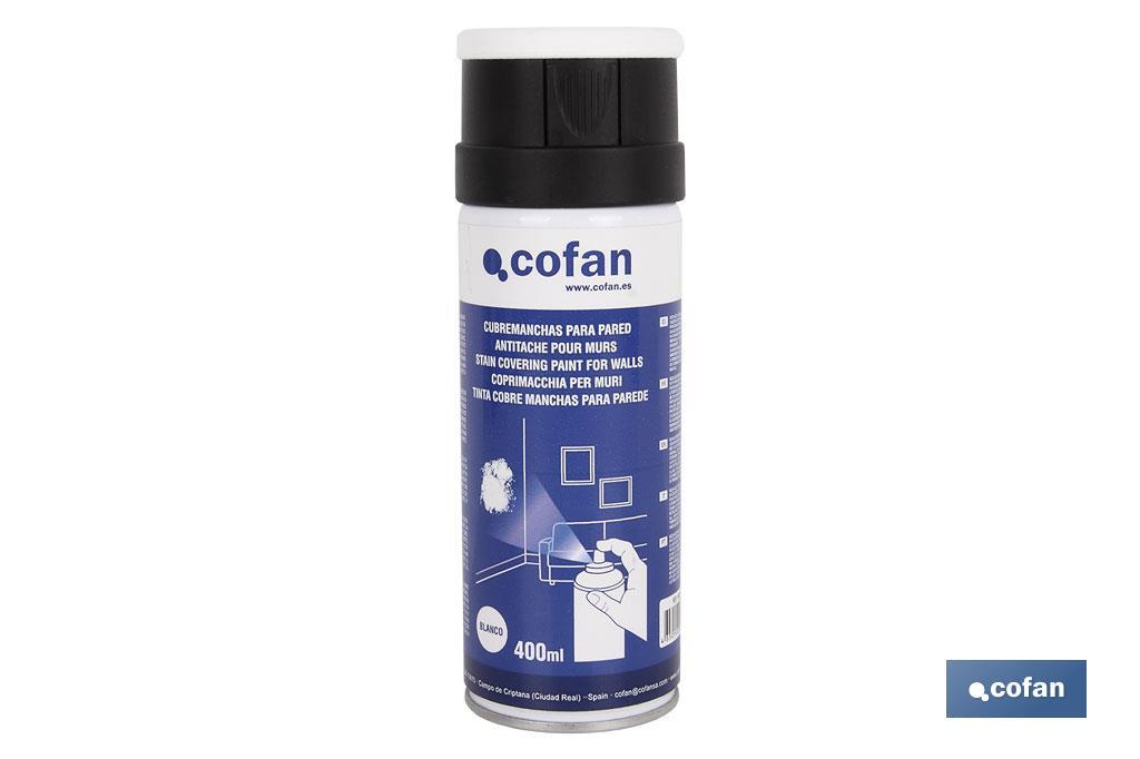 Cubremanchas en spray para Pared Color Blanco 400ml