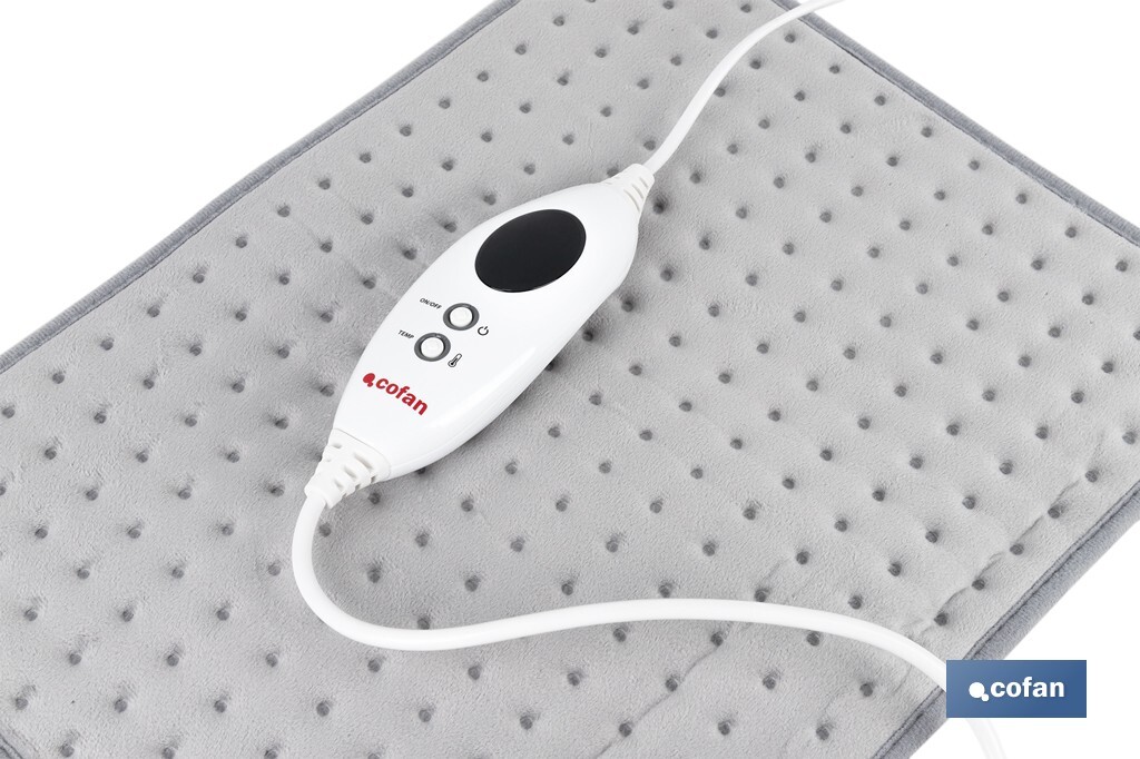 Almohadilla Eléctrica Térmica Gris | Dos medidas a elegir | Con 6 Niveles de Calor