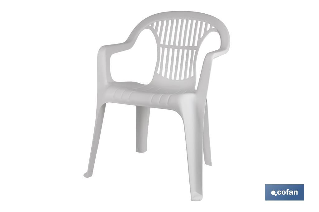 Silla Monobloc respaldo bajo