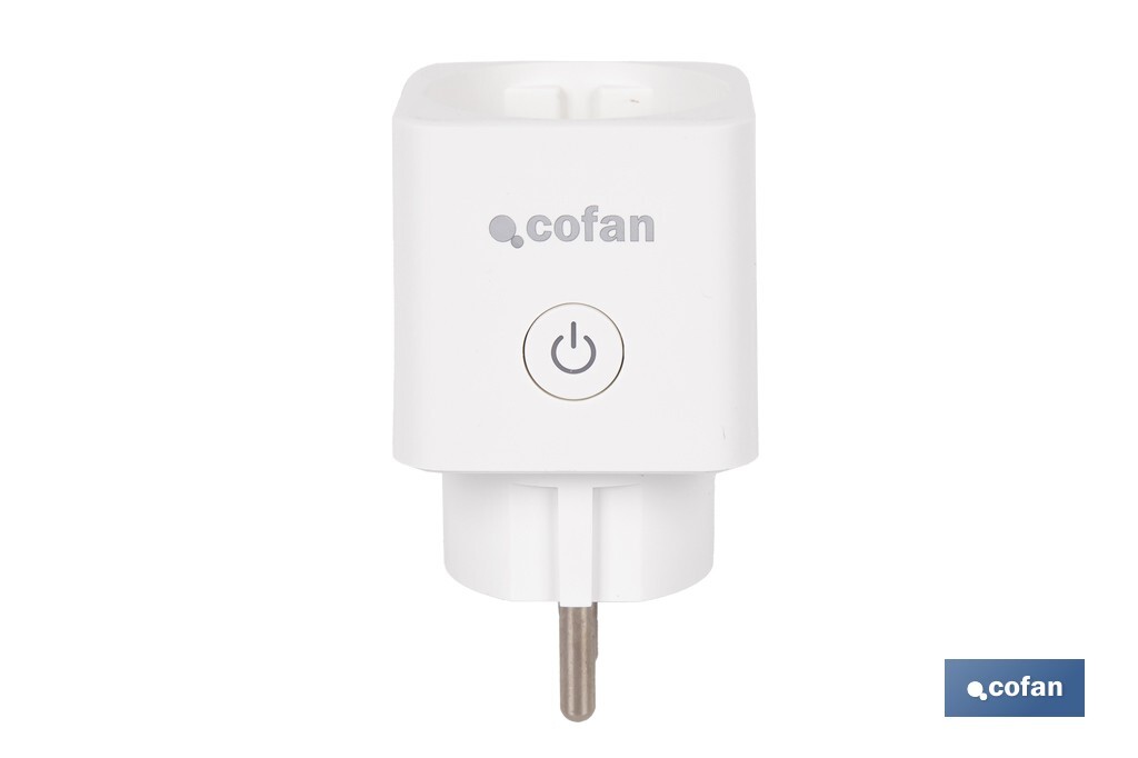 Enchufe inteligente con conexión WiFi y Bluetooth | Aplicación Smart Life o Tuya | Compatible con Alexa y Google | Control remo