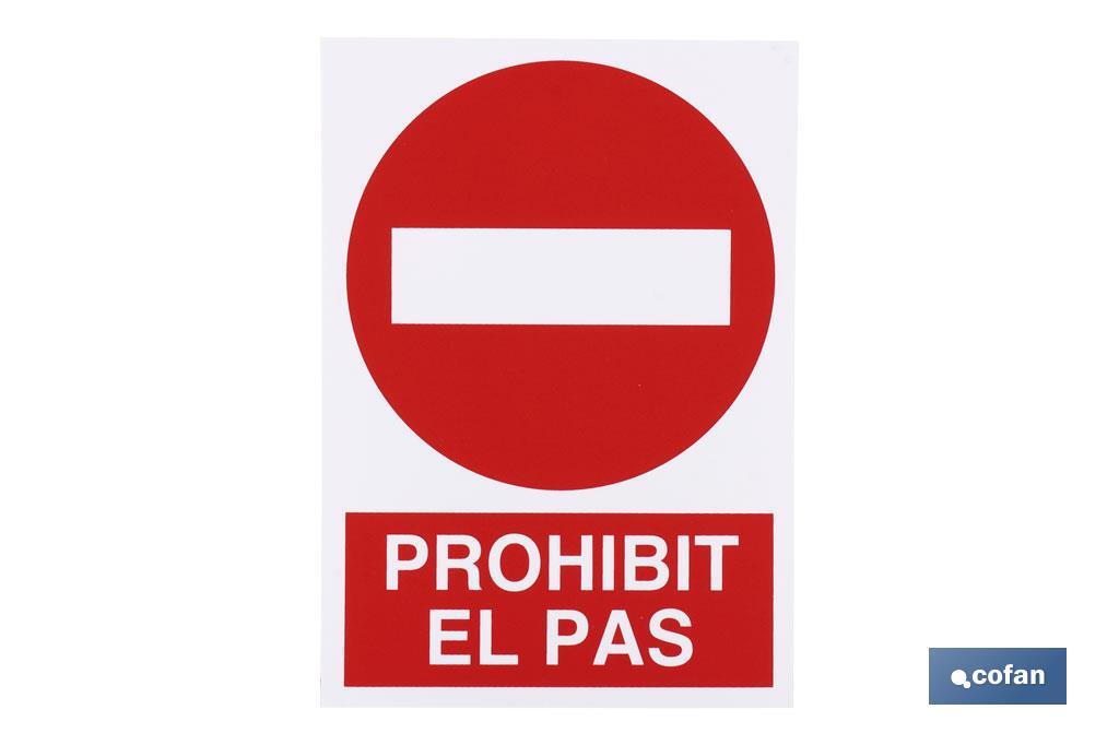 Prohibit el pas