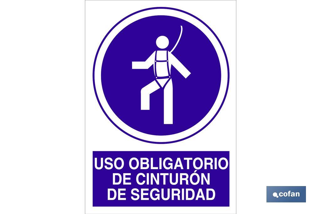 Uso obligatorio de cinturón de seguridad