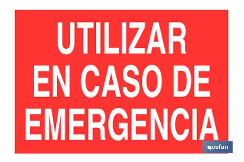 Utilizar caso emergencia