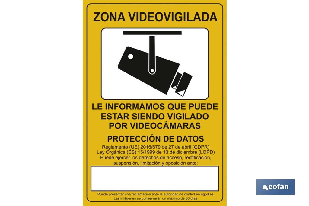 Señal de videovigilancia