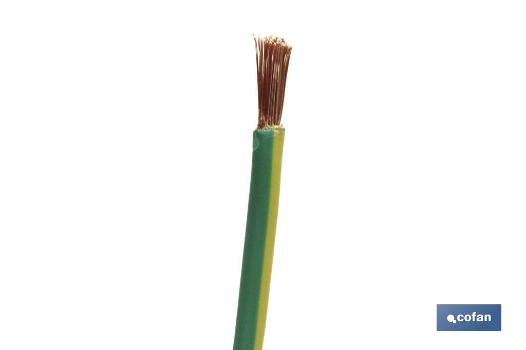 Cables H07V-K amarillo/verde